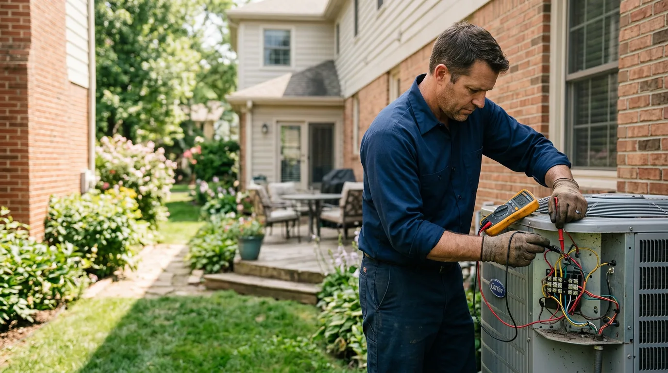 HVAC technician working near Albany, WI